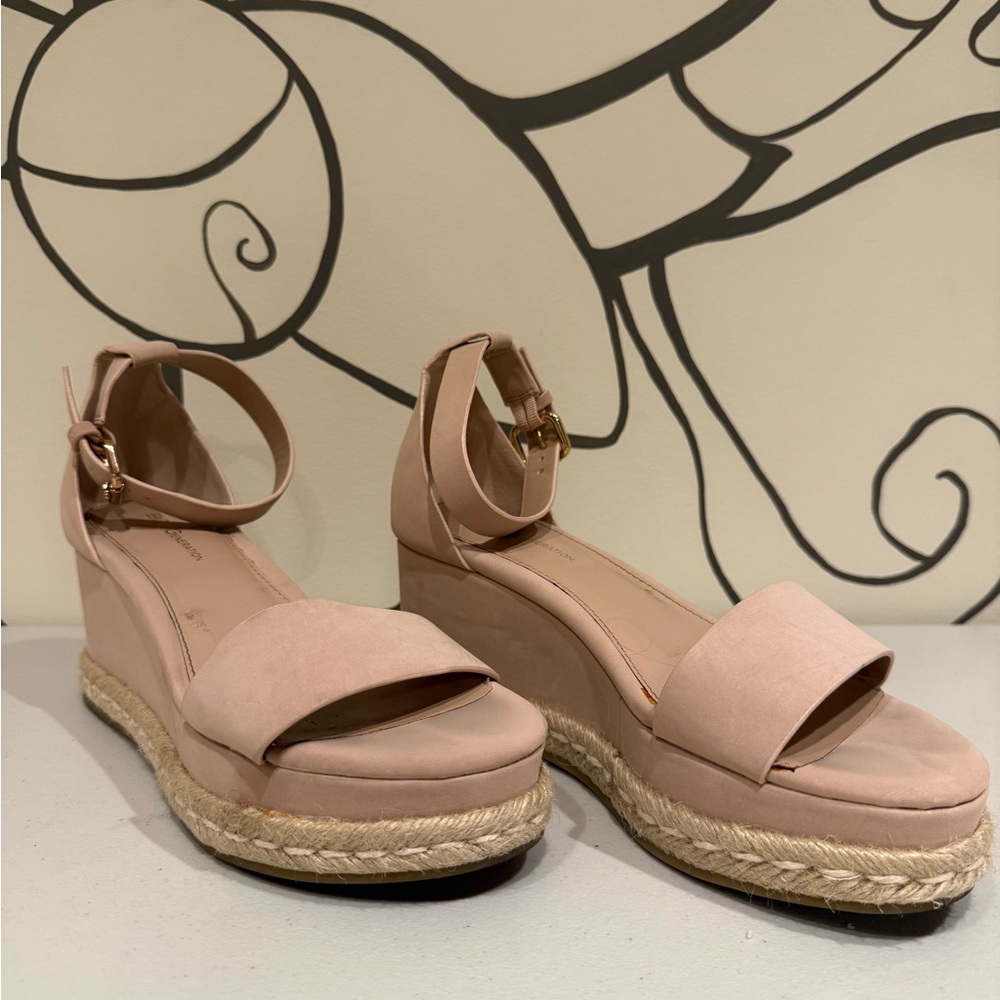 BCBGeneration Blush Wedge Sandals
